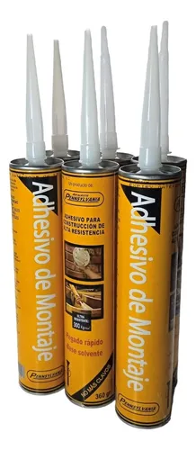 Pegamento Adhesivo Construcción Alta Adherencia / Clavo Liquido / Madera - Mampostería - Yeso - Hormigón - Etc / Pensylvania / Tubo x 360ml - Imagen 6