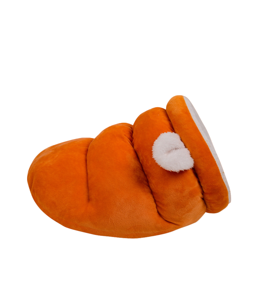 Cama Cucha Sobre/Saco Dormir Tipo Cueva / P/Mascotas Gatos & Perros / Talle M / Naranja - Interior Corderito Sintetico / - 50cmx35cm Mod.RD2502MOR - Imagen 12