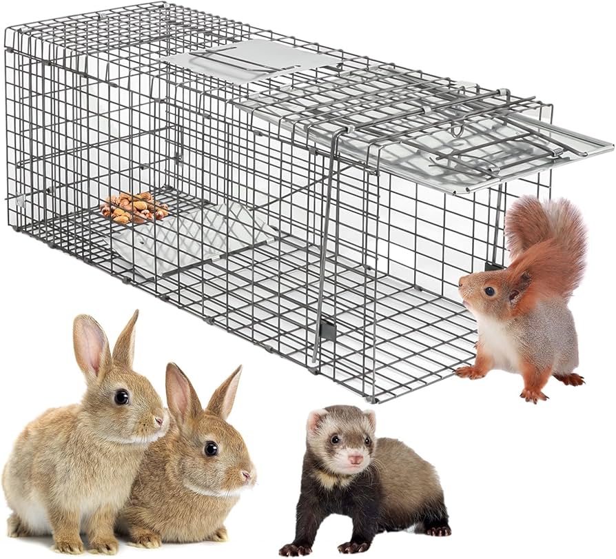Trampa Captura Viva Animales / Tamaño XL / Animales Medianos-Chicos / Plegable / 95cmx34cmx32cm - Mod.0001 - Imagen 8