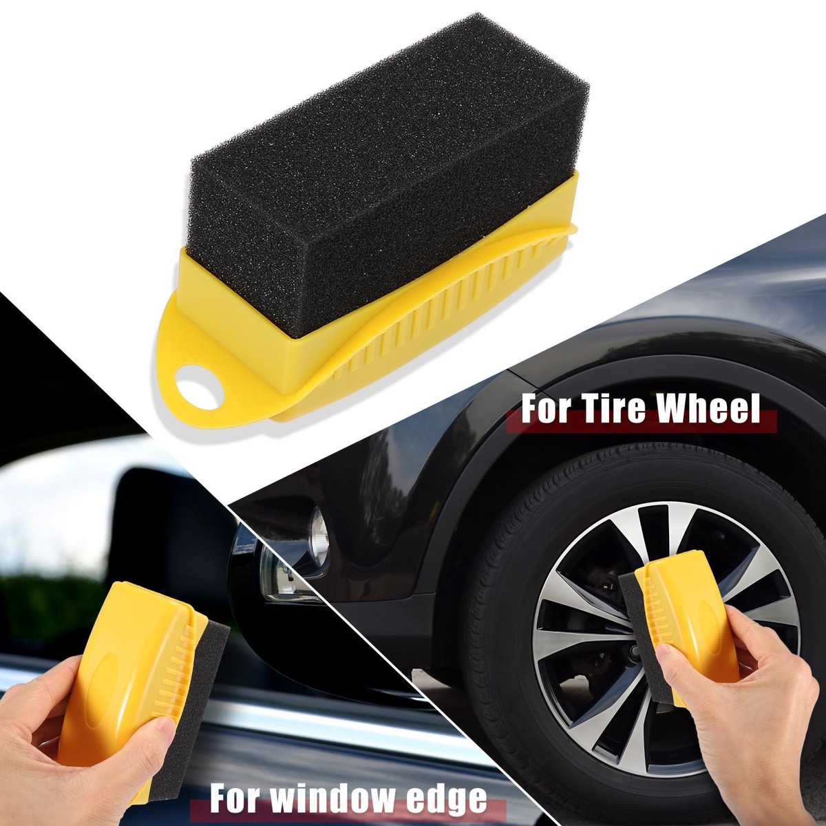 Esponja Aplicadora de Gel & Otros Productos Acabados Neumáticos Automóvil / Car Tire Wax Sponge / x Unidad - Mod.XC213 - Imagen 12