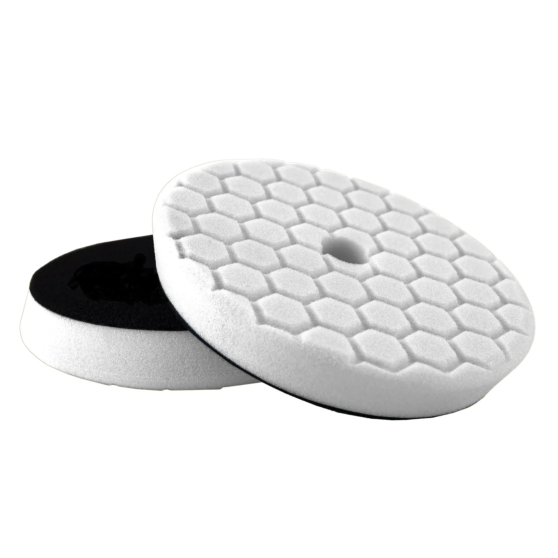 Pad 1 Faz Espuma Panal Abeja Superf Fino/Encerado/White-Blanco/ P/ Pulidora 5"-125mm / (125x26x148) - Mod.RBLWHITE-5