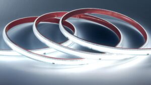 Tira Cable Led Luz COB Continua Tipo Neon Flexible Autoadhesiva / Blanco Frio / Decoración /  Metro (No Incluye Conector Rectificador P/220v) - Mod.20101-F)