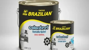Colorsteel Pintura Epoxi 2.700ml+ 900ml Catalizador (3.6L) Color Gris Claro - Munsell N8 / Multiusos Brazilian (Brasil)