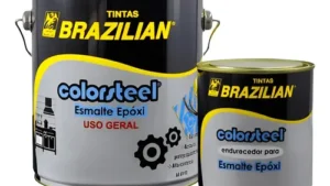 Colorsteel Pintura Epoxi 2.700ml+ 900ml Catalizador (3.6L) Color Blanco  - RAL 9003 / Multiusos Brazilian (Brasil)