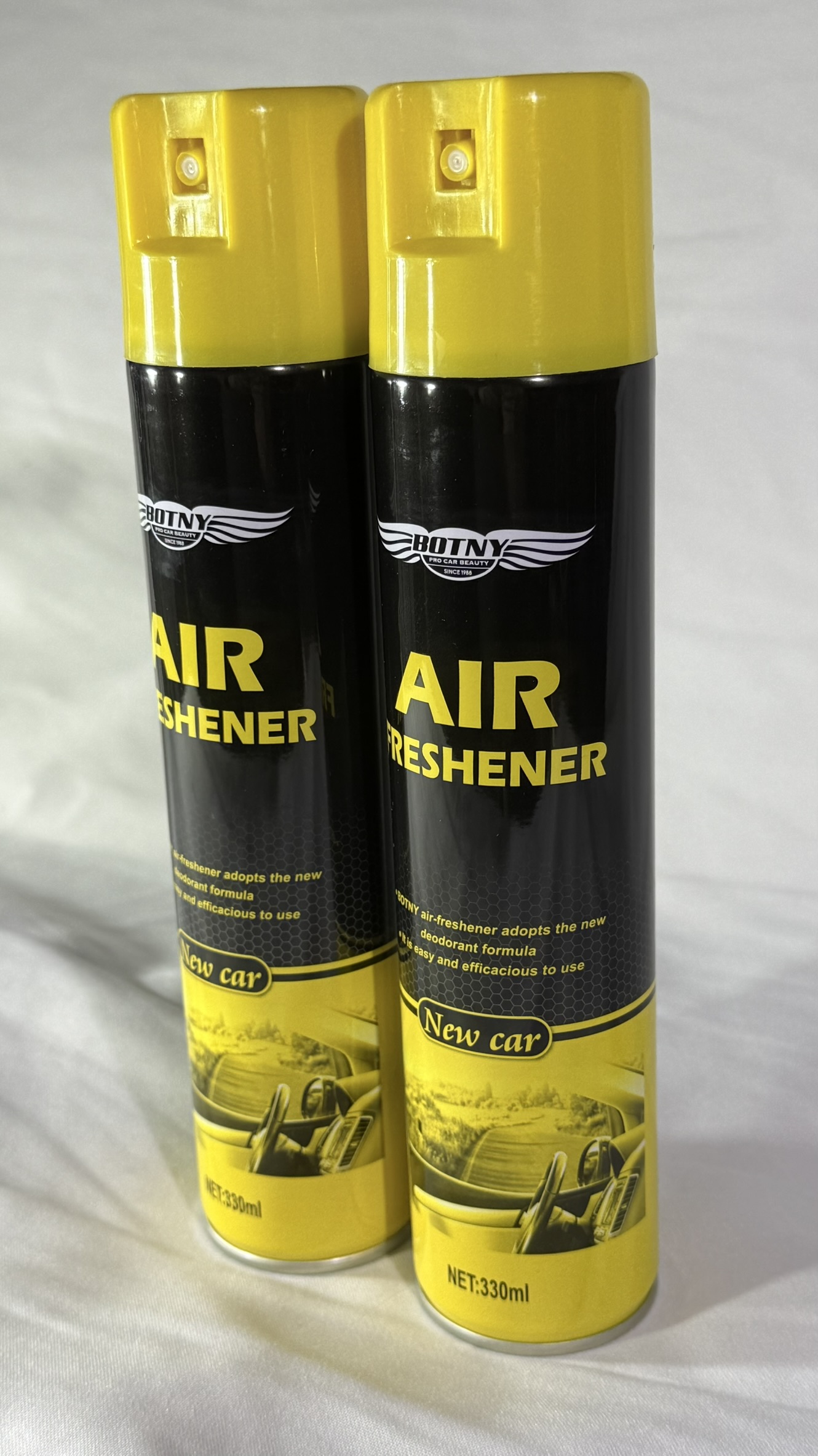 Aromatizador Ambientador Automovil - Hogar / Ambientes Hogar x 330ml BOTNY - Aroma NEW CAR - Mod.BT-1072 - Imagen 5