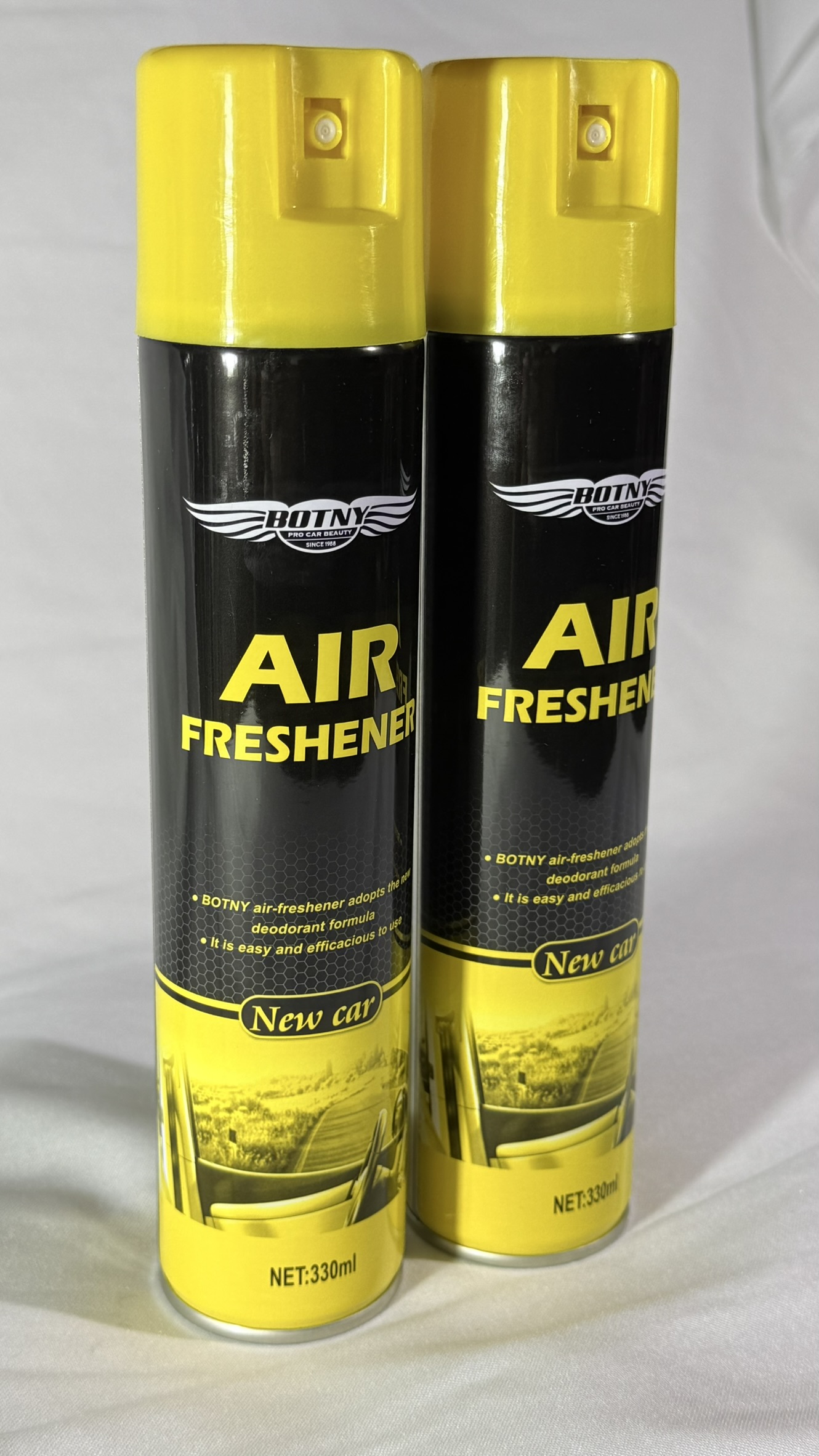 Aromatizador Ambientador Automovil - Hogar / Ambientes Hogar x 330ml BOTNY - Aroma NEW CAR - Mod.BT-1072 - Imagen 6