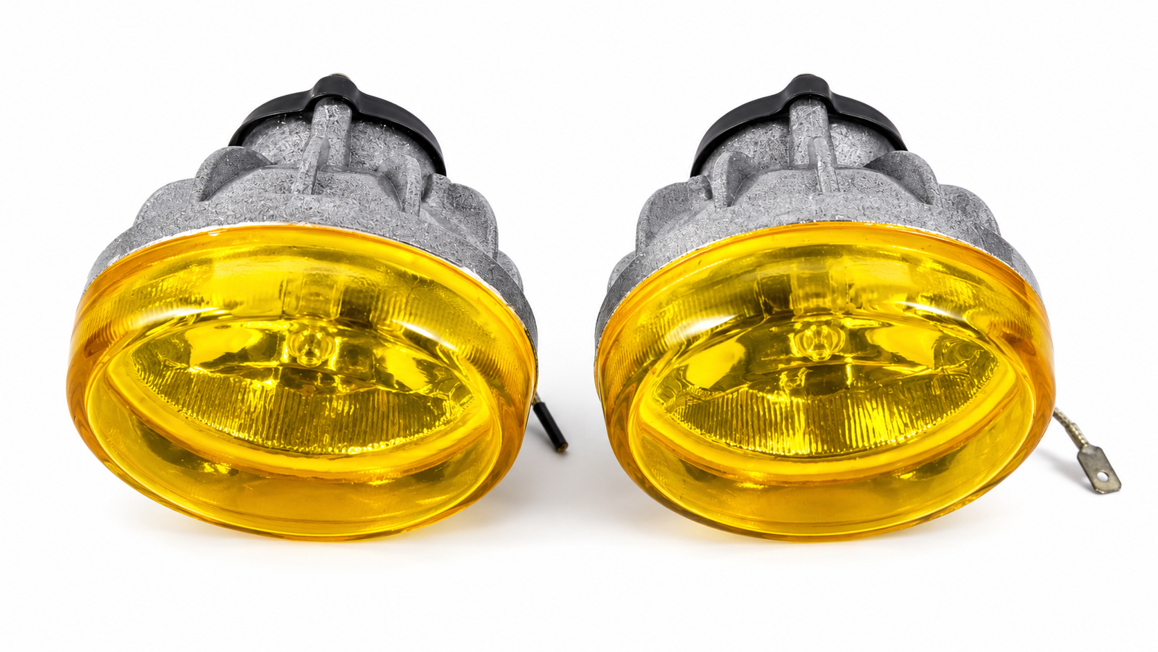 Camineros Focos Redondos+ Lamparas Halogenas 8cmx6.5cm Profundidad/Automóvil / Moto x Par / Amarillo - Mod.HY094Y - Imagen 5