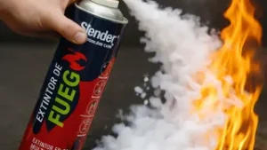 Bomberito Extinguidor Slender / 600ml / Ideal Hogar - Auto - Casa Rodante / Tipo B y C Clase A / 3-4 Metros