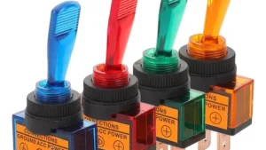 Llave Corte - Interruptor Tableros Automóvil (Tipo Palanca) / Moto Multiuso 12v / Luz Led / Colores Mod.LX02