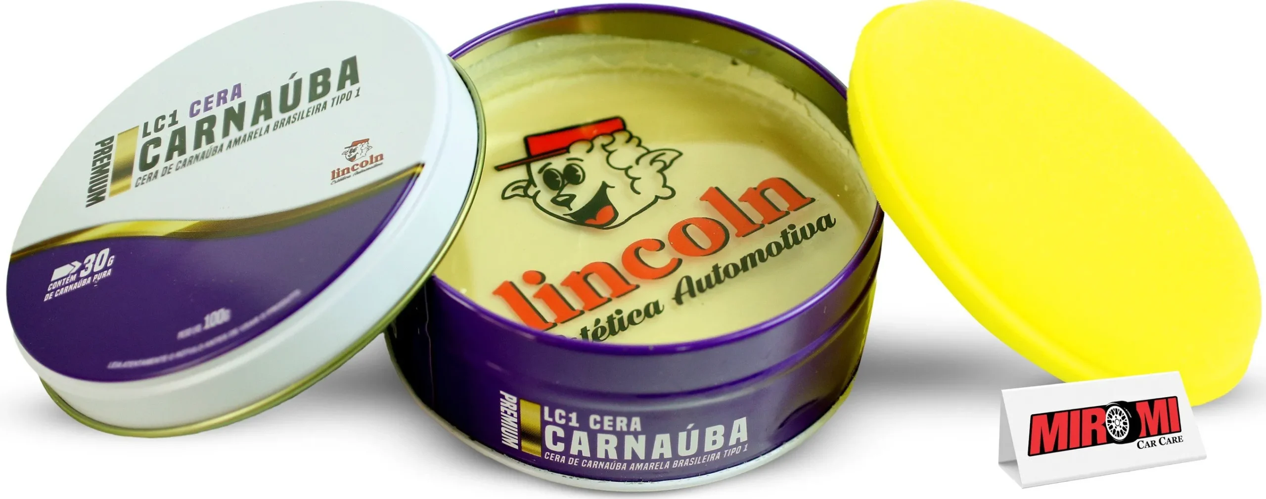 Cera Pasta Carnauba Wax Premium LC1-LINCOLN / Tipo1 / Máxima Concentración Carnauba 30% / Incluye Esponja Aplicadora / Automotriz / Brillo Extremo & Gran Durabilidad / 100grs - Mod.536 - Imagen 5