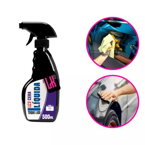 Cera Liquida Toque Liso LC2-LINCOLN + Microfibra 40x70cm-420grs Regalo / Tacto Suave / Protección UV / Uso Seco & Humedo / Alto Brillo Extremo Para Mantenimiento Automóvil / 500ml - Mod.320256 - Imagen 10