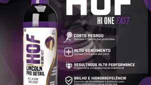 Liquido Pulido & Acabado HOF 3en1 (Hi One Fast)/ All In One / Corte Pesado - Acabado - Protección / LINCOLN / Producto Uso Profesional Automotriz / 500ml  - Mod.949