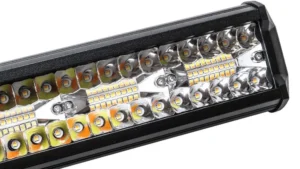 Foco Led Luz Día Caminero 30+30 Leds 12v-180w Power Light / Blanco & Amarillo / Selector Iluminación / 23.5cmx6.5cm Automóvil / Moto Mod.3110-180
