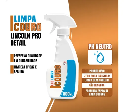 Leather Limpiador Cuero LL3-LINCOLN / Limpieza & Cuidado del Cuero Automóvil / Hogar / 500ml - Mod.321314 - Imagen 9