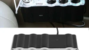 Adaptador P/Encendedor Tablero Automóvil  Universal  12v-24V / 4 Socket + 2 USB  - Mod.WF-4008
